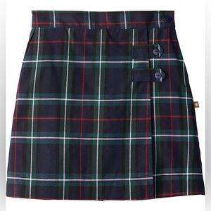 Dennis Uniform Double Tab Pleated Skort - Kemper Plaid, Size G10